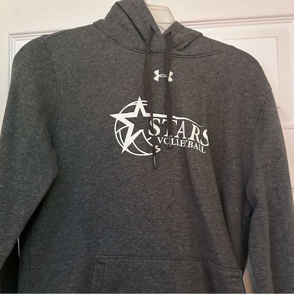 Grey Medium Under-Armor Upward Stars Volleyball Hoodie